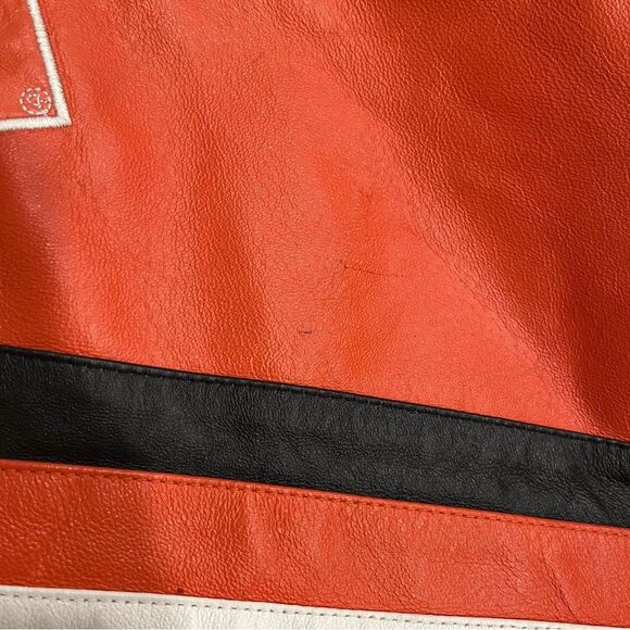 Vintage Chase Authentics Leather Home Depot Racing Tony Stewart Jacket Size L - Picture 11 of 12